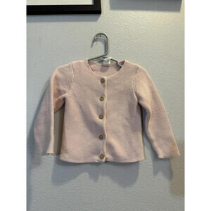 H&M Baby Pink Knit Cardigan Sweater Size 12-18M